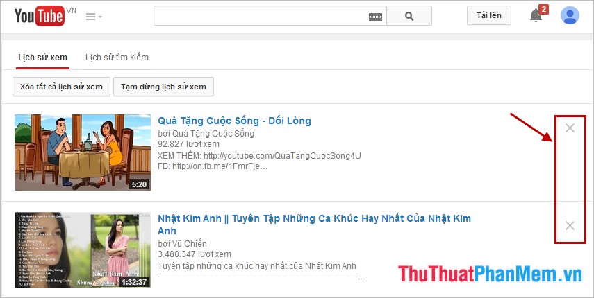 Instruction to delete Youtube search history (Delete Youtube History) Picture 7