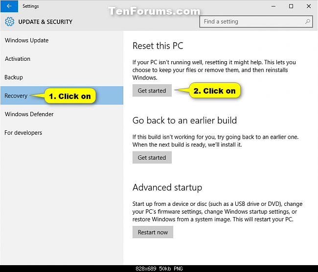 Instructions 2 simple ways Reset Windows 10 (The last part) Picture 1