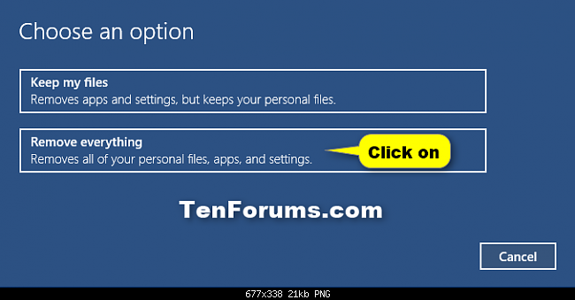 Instructions 2 simple ways Reset Windows 10 (The last part) Picture 4
