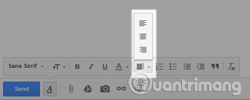 Instructions align the margins in Gmail Picture 3