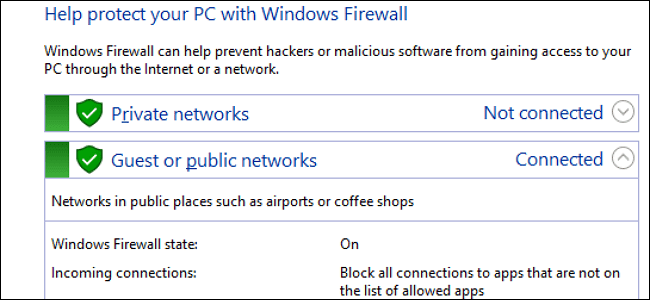 Instructions allow applications to communicate with each other via Windows Firewall Picture 1