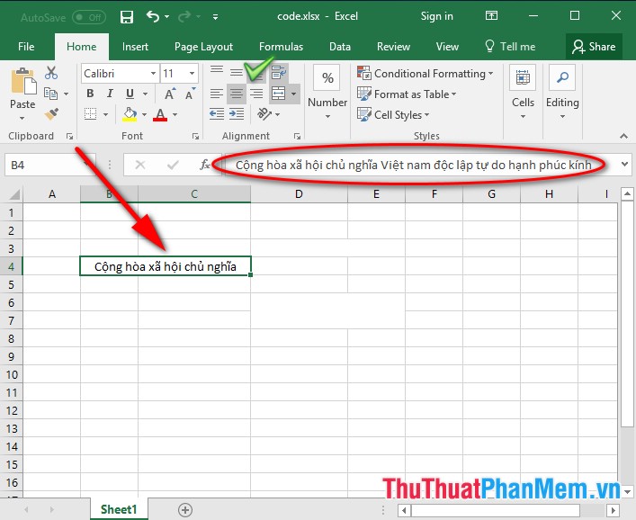 carriage return excel for mac