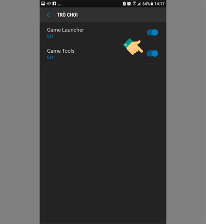 Instructions for activating and using Game Tools mode on Samsung Picture 3