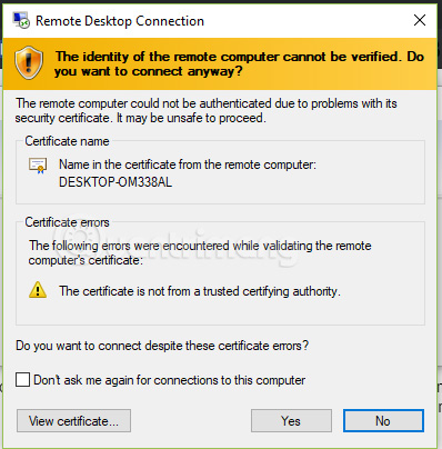 Instructions for activating and using Remote Desktop on Windows 10 computers Picture 7