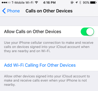 Instructions for activating and using Wifi Calling feature on iOS 8 Picture 2