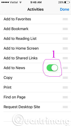 Instructions for activating Apple News app on iOS 9 Picture 8