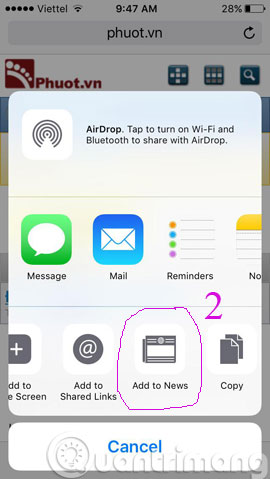Instructions for activating Apple News app on iOS 9 Picture 9