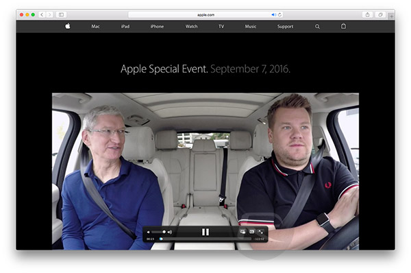 Instructions for activating macOS Sierra's Picture-In-Picture (PiP) mode with YouTube Picture 5