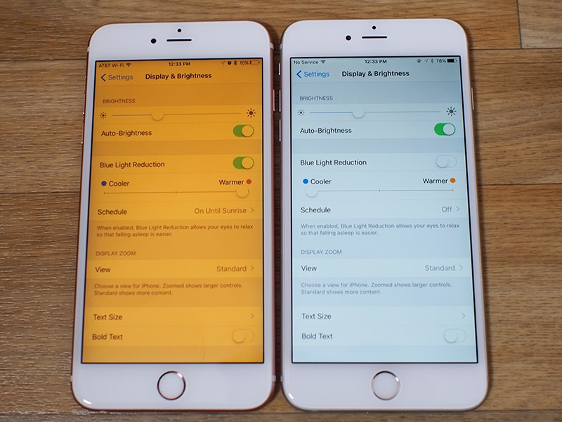 Instructions for activating Night Shift on iOS 9.3 Picture 1