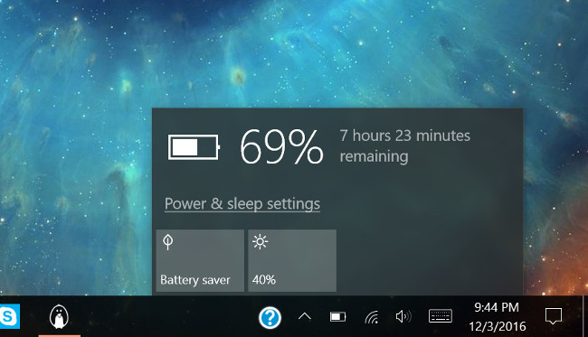 Instructions for activating Remaining Battery Time on HP Specter x360 Picture 4