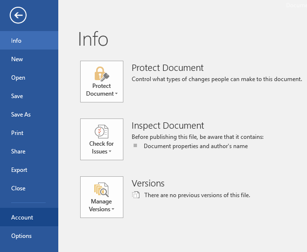 Instructions for activating the dark color Theme on Office 2016 Picture 4