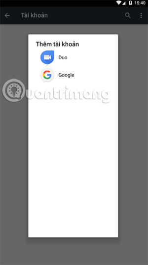 Instructions for adding and removing Google accounts on Android Picture 6