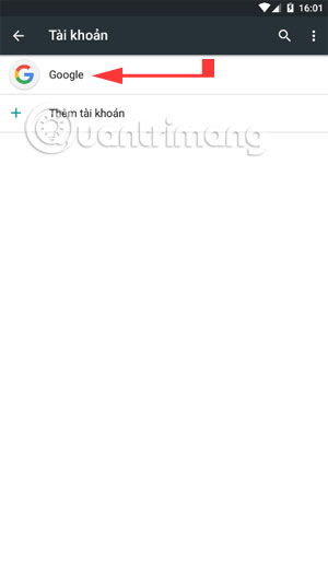 Instructions for adding and removing Google accounts on Android Picture 9