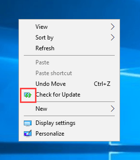Instructions for adding 'Check for Updates' option to Windows Context Menu Picture 13