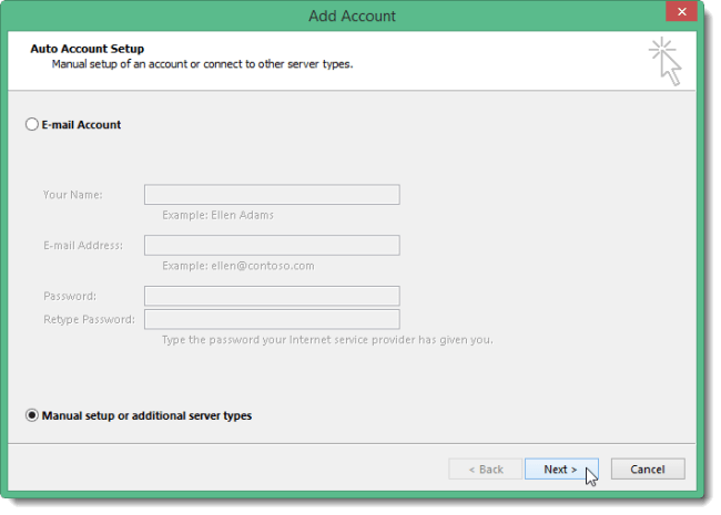 Instructions for adding Gmail accounts to Outlook 2013 and 2016 using IMAP Picture 11