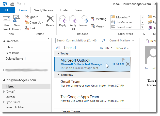 Instructions for adding Gmail accounts to Outlook 2013 and 2016 using IMAP Picture 19
