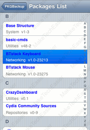 Instructions for backing up Cydia iPhone application with PkgBackup Picture 10