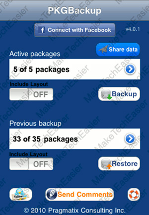 Instructions for backing up Cydia iPhone application with PkgBackup Picture 16