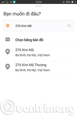 Instructions for booking a car with the Go viet app Picture 5