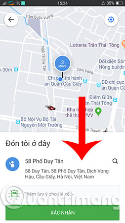 Instructions for booking a car with the Go viet app Picture 6