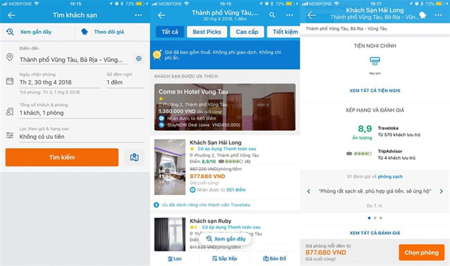 Instructions for booking airline tickets, cheap hotel rooms when traveling Picture 3