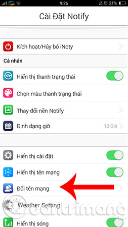 Instructions for changing network logo on Android phones Picture 1