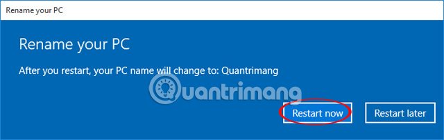 Instructions for changing PC Name, renaming computer for Windows 10 Picture 5