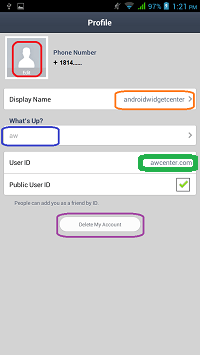 Instructions for changing Profile information on LINE Picture 3