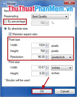 Instructions for changing size and image size Picture 13