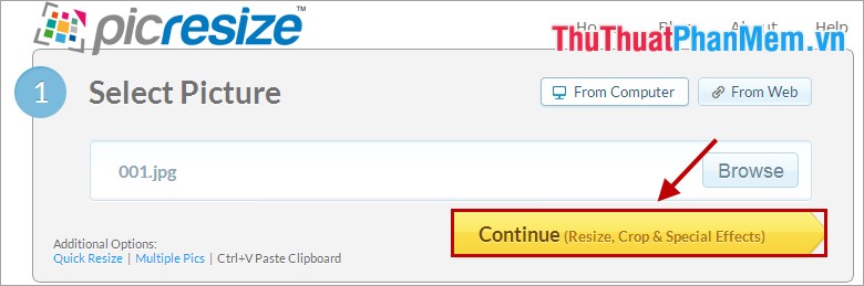 Instructions for changing size and image size Picture 7