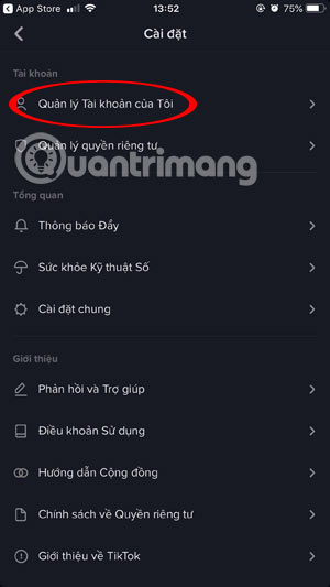 Instructions for changing Tik Tok account password Picture 3