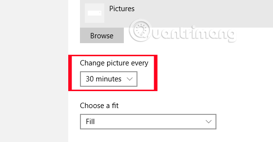 Instructions for changing Windows 10 wallpaper timer Picture 5