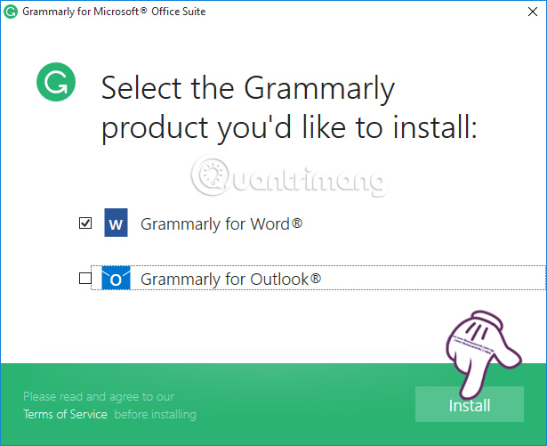 Instructions for checking English on Word by Grammarly Picture 5