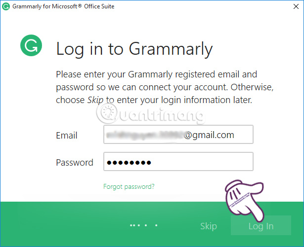 Instructions for checking English on Word by Grammarly Picture 7