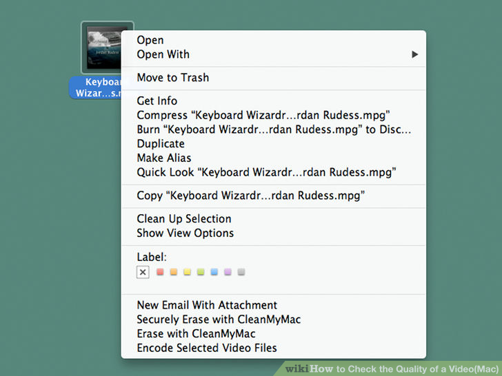 Instructions for checking Video quality on Mac Picture 2