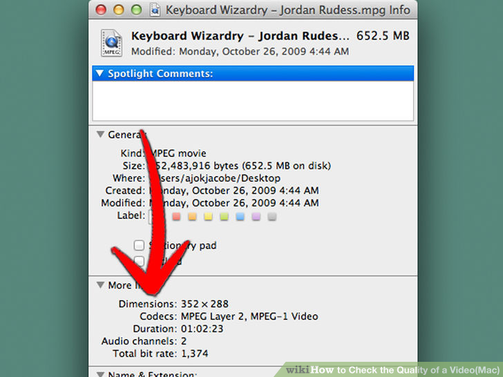 Instructions for checking Video quality on Mac Picture 4