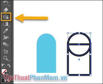 Instructions for combining shapes and cutting images in Adobe Illustrator Picture 6