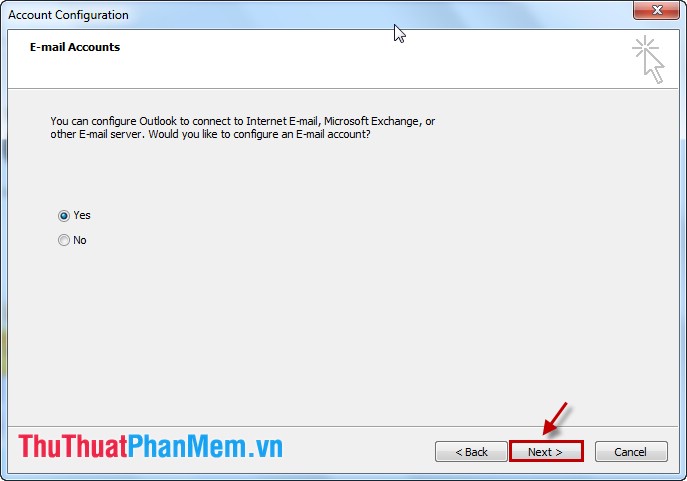 Instructions for configuring Gmail on Outlook Picture 7