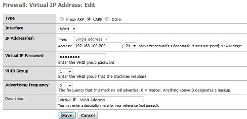 Instructions for configuring pfSense 2.0 Cluster using CARP Picture 5