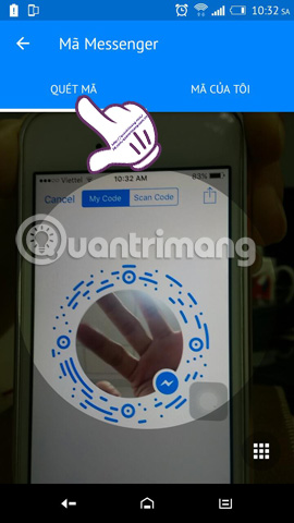 Instructions for connecting friends on Facebook Messenger with Code Picture 12