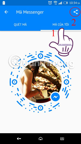 Instructions for connecting friends on Facebook Messenger with Code Picture 13