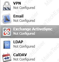 Instructions for connecting from iPhone to Exchange account Picture 1