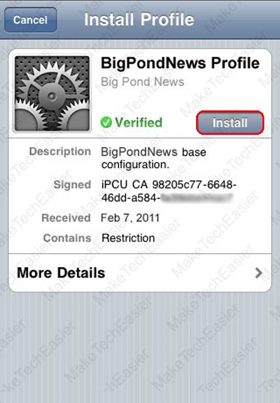 Instructions for connecting from iPhone to Exchange account Picture 5