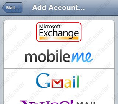 Instructions for connecting from iPhone to Exchange account Picture 6