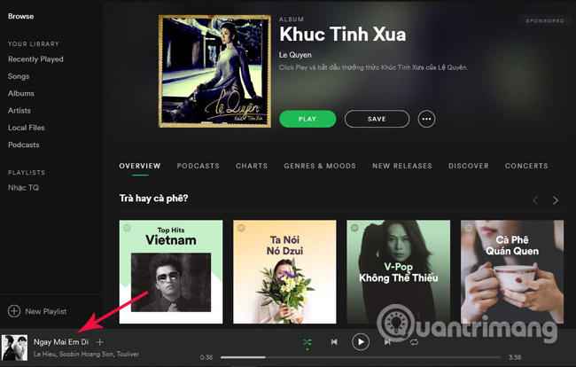 Instructions for connecting Spotify on phones with computers, televisions, speakers Picture 8