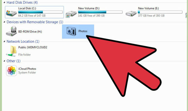 Instructions for connecting the camera to the computer Picture 4