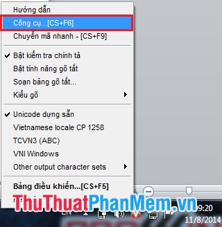Instructions for converting fonts with Unikey Picture 3