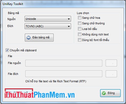 Instructions for converting fonts with Unikey Picture 5