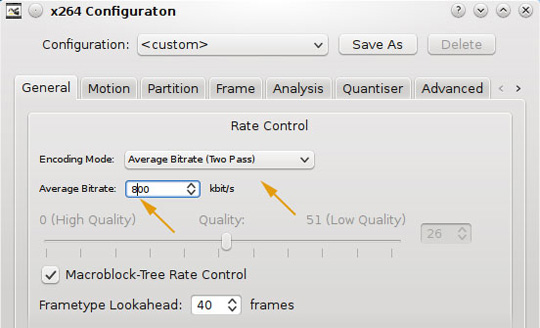 Instructions for converting vieo file into Xvid / x264 format with Avidemux Picture 7