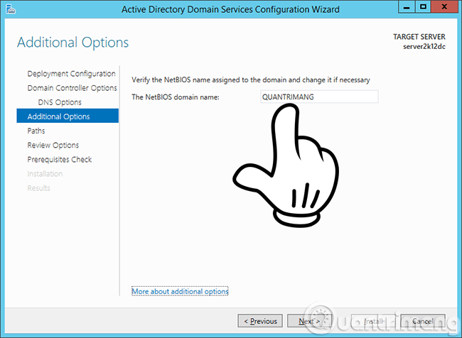 Instructions for creating a Domain Controller - DC on Windows Server 2012 Picture 10